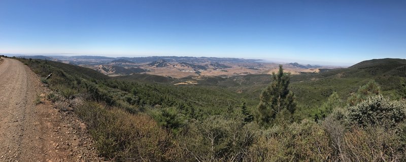 Southwest view towards SLO and adjoining area to north.