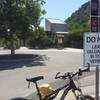 TrailHead Entry/Exit to left of Tec. Nature Center.  Ample Parking.  Convenient to bike to/from Mission Bay/Fiesta Island.