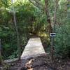 A new bridge on the southwest corner of Binkley Park.