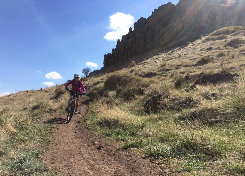 Beautiful singletrack lets you really open it up on North Table.