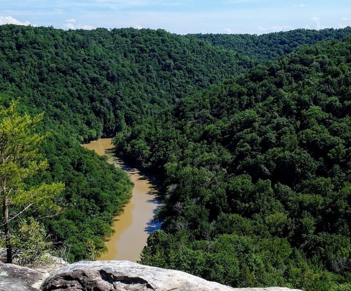 Big South Fork River from the overlook along Grand Gap Loop.