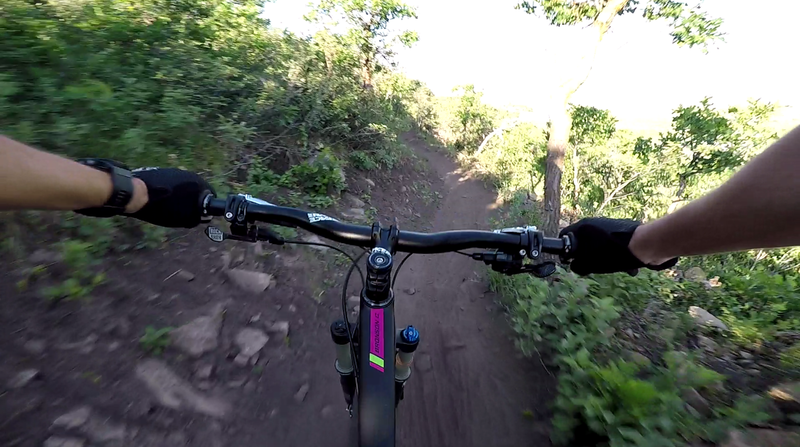 Descending down the East Intermediate Trail.