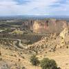 View of Smith Rock State Park from the trail.