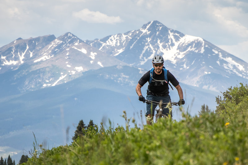 Climbing out (towards the east) on the incredible Grand Traverse Trail