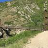 Bear Canyon Suspension Bridge is fun to cross and a great reminder of how much effort goes into building and maintaining trails!