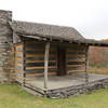 The Wayne C. Henderson Stage, Homestead Area in Grayson Highlands State Park at the southern end of the Wilburn Branch Trail.