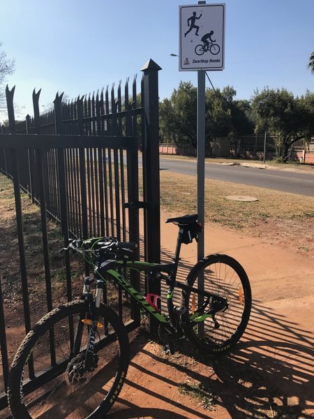 First ride on the completed trail!