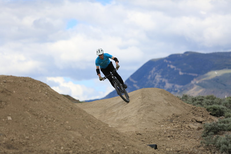 Rollers to set up for the first jumps. Nice backdrop. You can ride that when you done in the park.