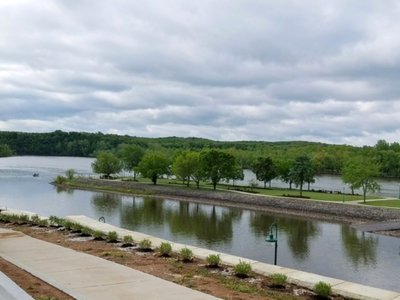 Osage Trail overlooking Drake Harbor and Steamboat Landing