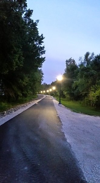 Lighted and paved Bledsoe Ferry Trail