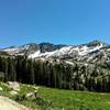 View of Devil's Castle from Albion Basin Summer Road.