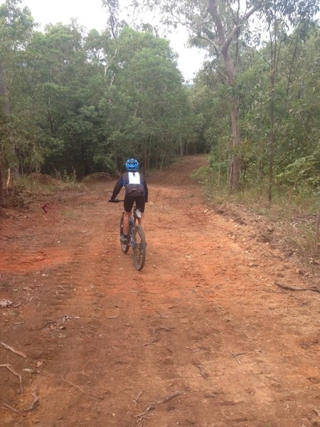 An open and clear trail during the dry season.