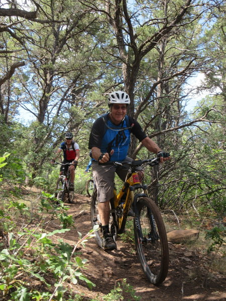 Paul and JB in the trees.