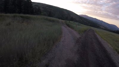 Bear left after passing alternative parking lot on campground.