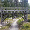 One of the many optional elements in Gullia, Trysil. Here's a bridge over Happy Rabbit.