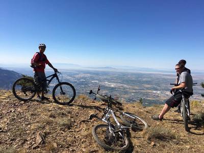 Overlooking North Ogden City from up top.