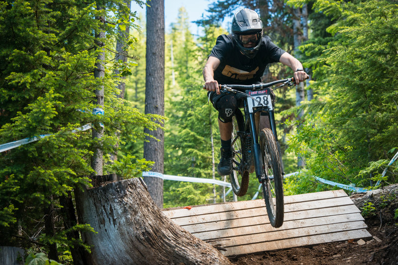 Brian Davison drops the final wood ramp on Frankenbeans.