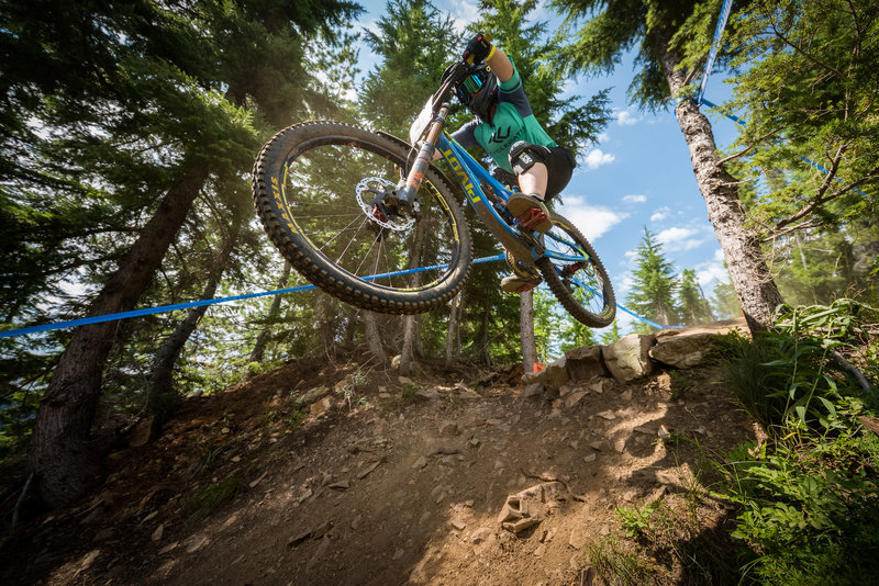 Kerstin Holster handily sends the first drop on Hot Beans.