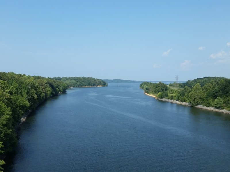 View of Barkley Canal from Woodlands Trace bridge.