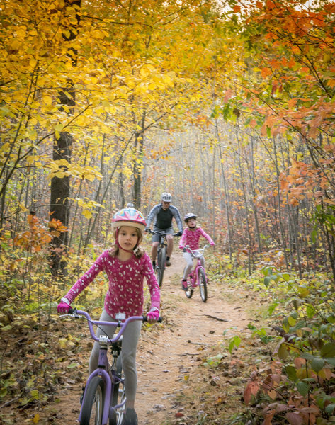 Short loop from the chalet is great for the kiddo's.