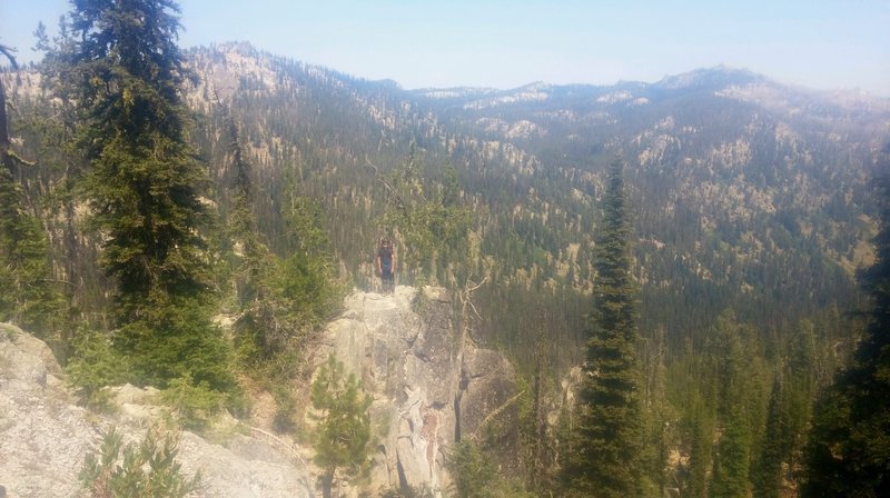 Overlook on Big Creek Summit Trail, Eagle's Nest, right upper corner.