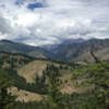 Pano view of the Boulder Mountains.