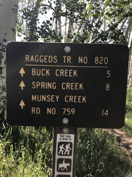 The start of the Ragged Mountain Trail and Singletrack.