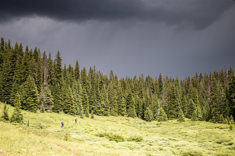 Afternoon thunderstorms are a way of life in Crested Butte in the summer.