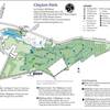 Trailhead map of Clayton Park.