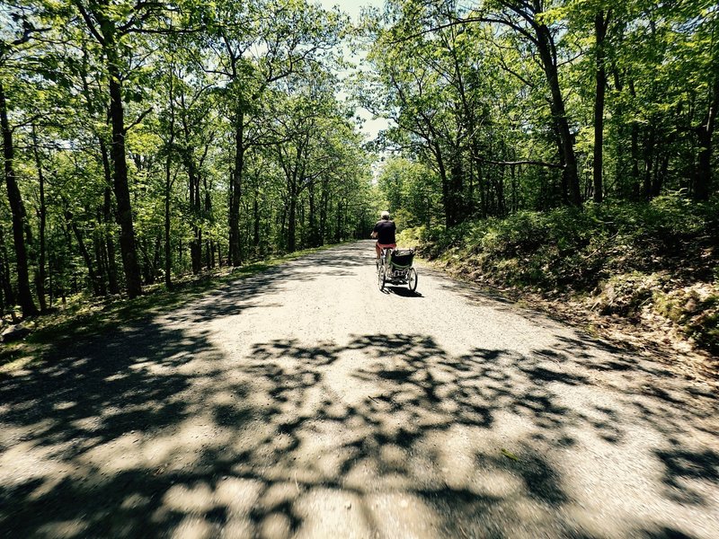 Biking Around the Lake trail.