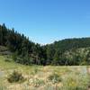 South intersection of Travois Trail and the Evening Sun Loop.