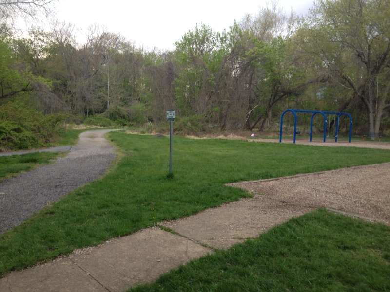 Playground access along the Long Branch Stream Valley Trail.