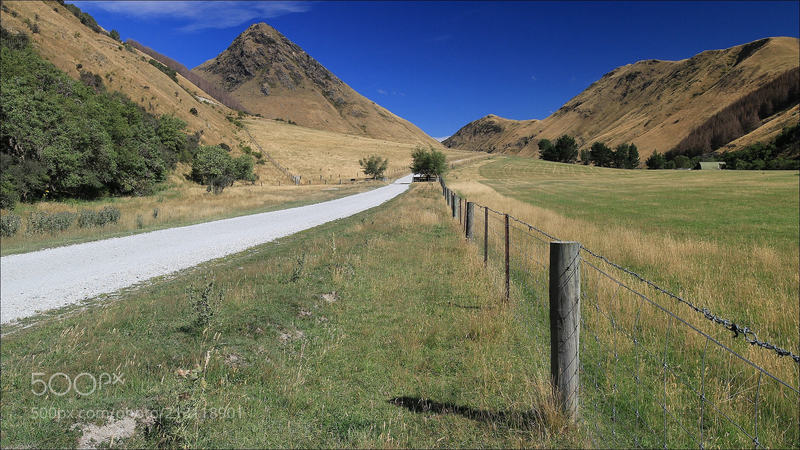 Looking up Moke Lake Road.