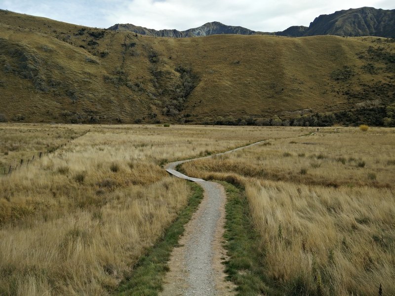 The southern section of the Moke Lake Loop Track.