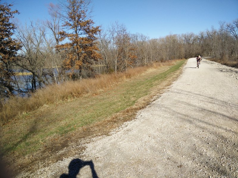 Cruising along the Kickapoo Island Trail.