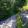 One of several talus/scree crossings