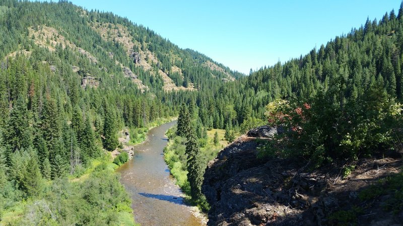 View of the river valley