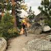 Short climbing section on the Tahoe Rim Trail.