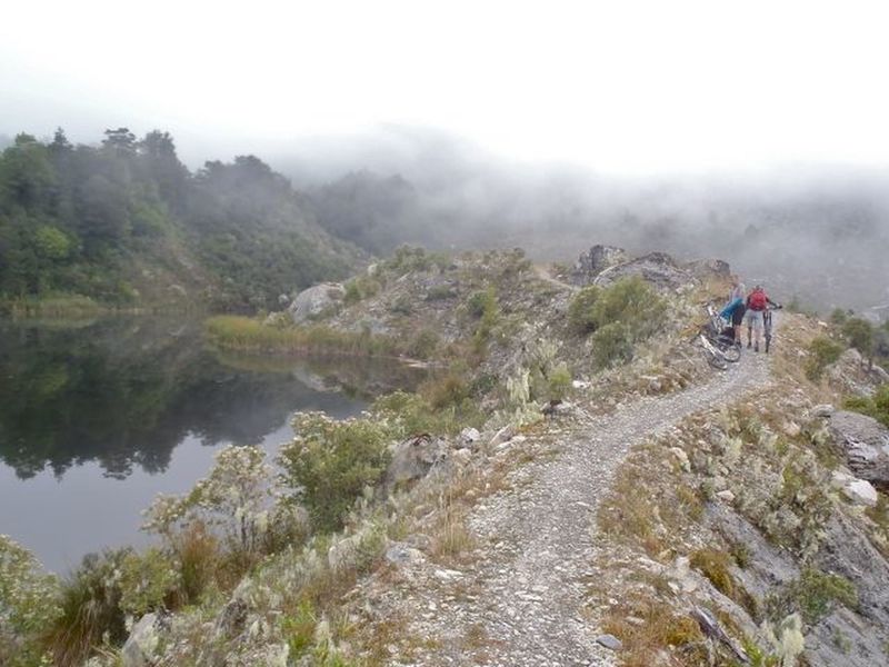 Lake Grim between Stern Hut and Solemn Saddle.