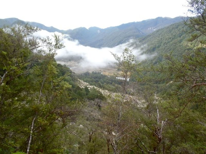 View south into Earnest Valley towards Stern Hut.