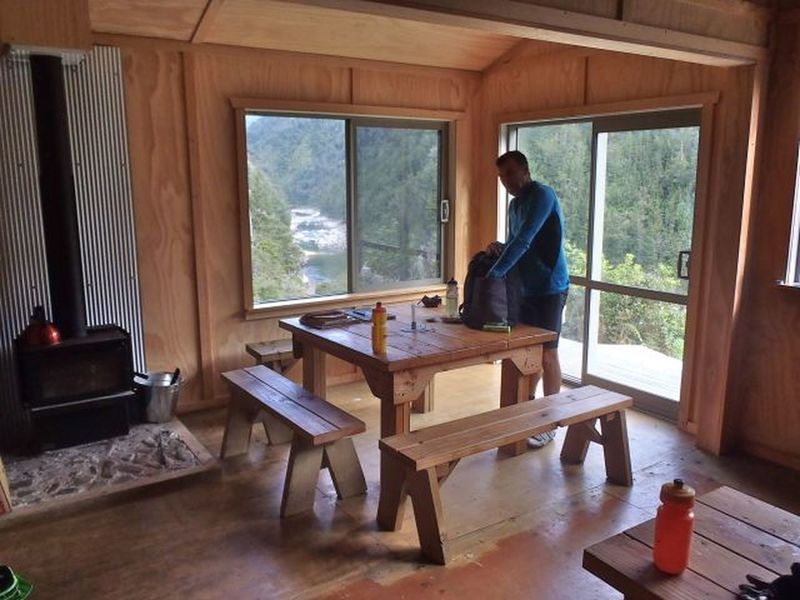 Interior of Specimen Creek Hut.