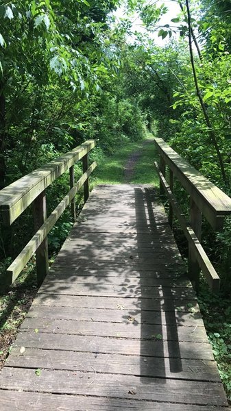 Bridge on Kroger Wetlands trail.