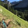 View into Bear Basin from North Fork descent