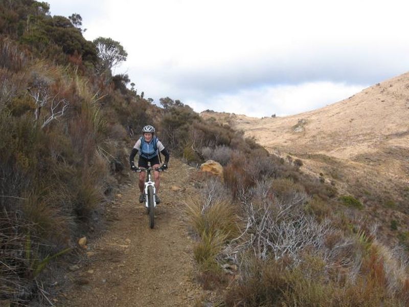 Looking back to Coppermine Saddle