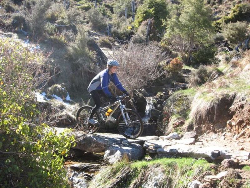 Natural materials have been used to great effect in this creek crossing.