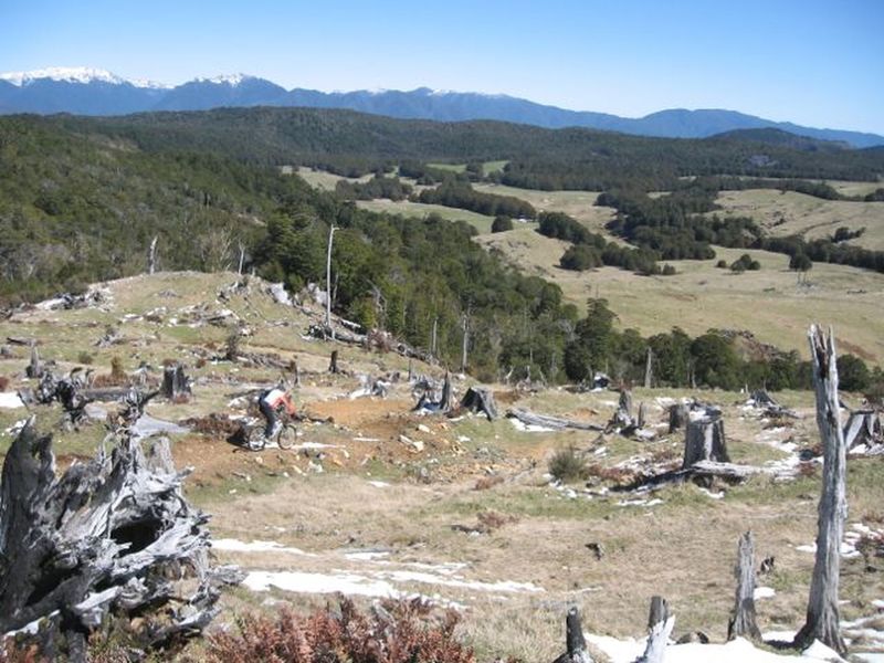 View out over Canaan from the highest point of the loop.