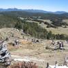 View out over Canaan from the highest point of the loop.