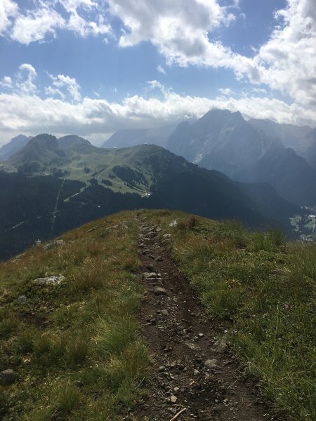 Scenic view from the ridgeline.