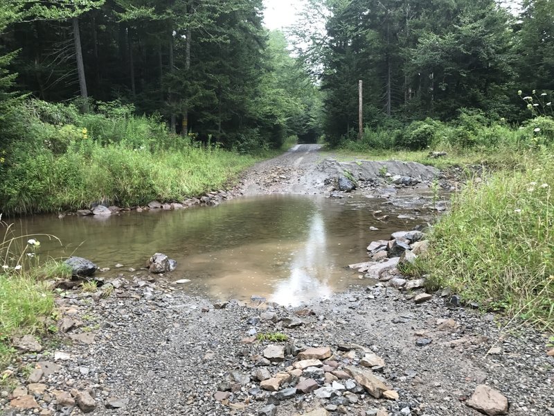 The Shavers Fork crossing on Lower Spruce Road.