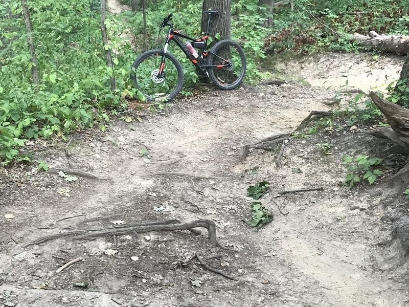 Long, steep climb around mile 6